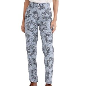 Madewell denim Blue floral Printed Jeans